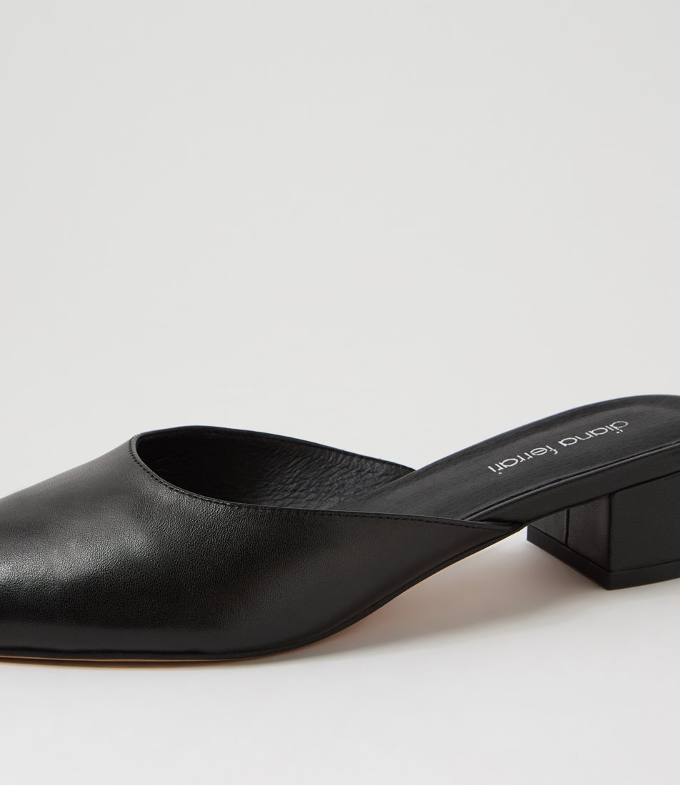 Comme Black Leather Heels Comme Black Leather Heels