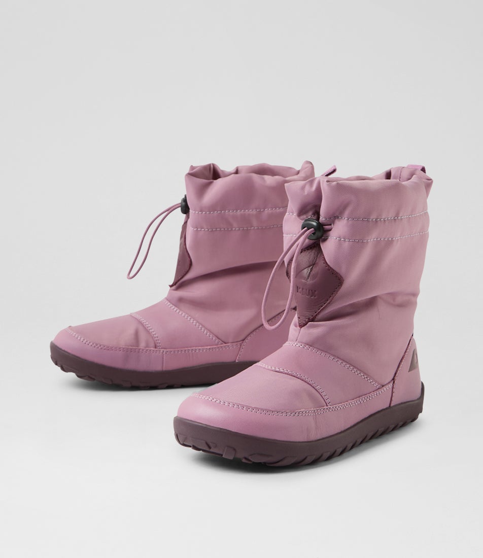 Kp Paden Waterproof Junior Lilas Leather Ankle Boots