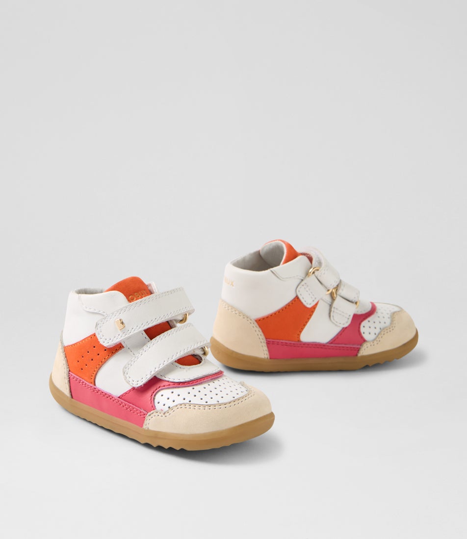 Su Harley Toddler Rad Raspberry Nasturtium Leather Nubuck Ankle Boots
