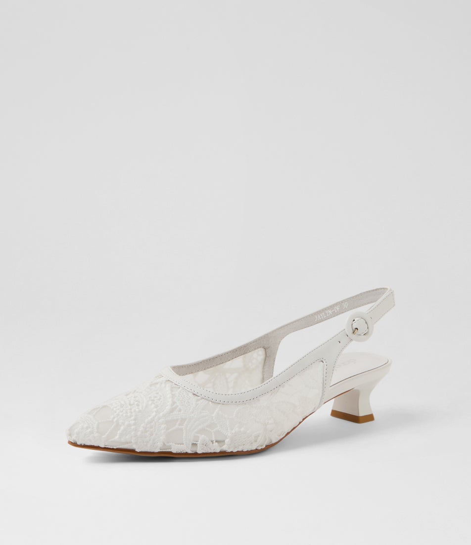 Jaylyn Pearl Braid Leather Heels