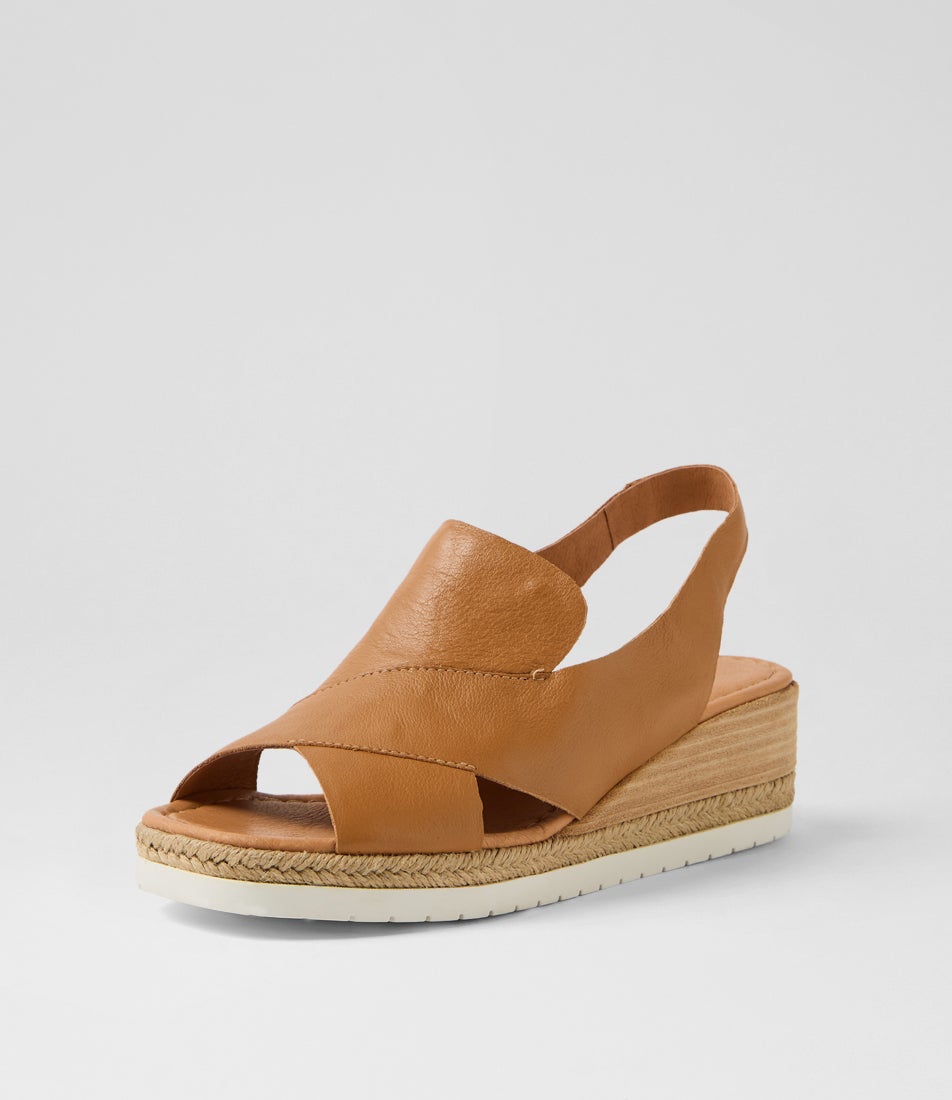Illiet Dark Tan Leather Sandals
