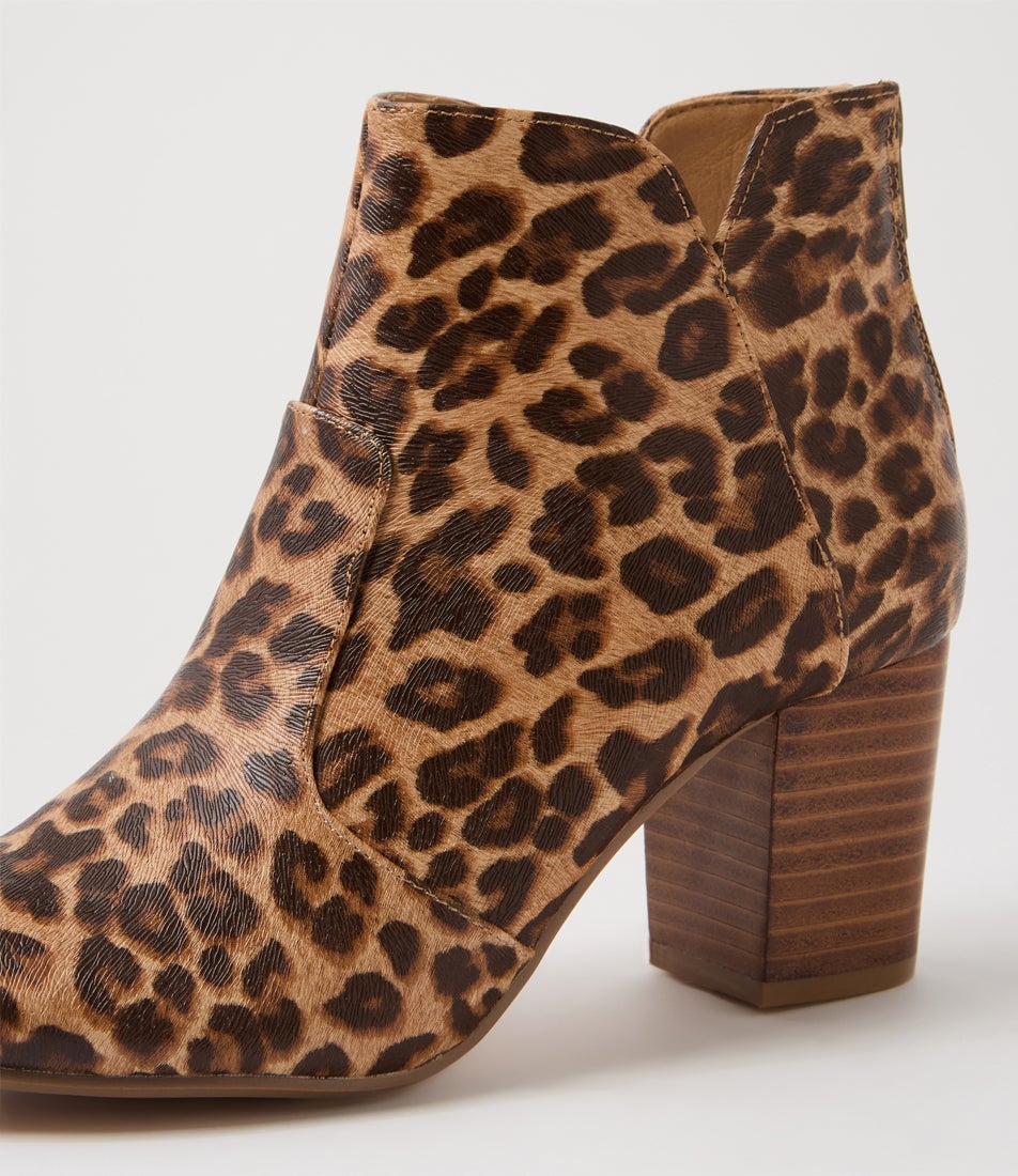 Mahlon Leopard Ankle Boots