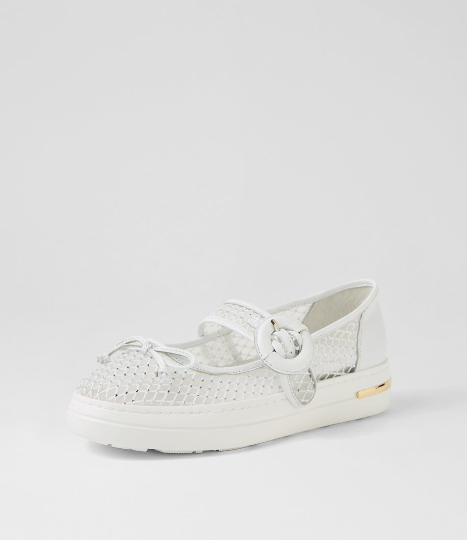 Wilmot White Leather Sneakers