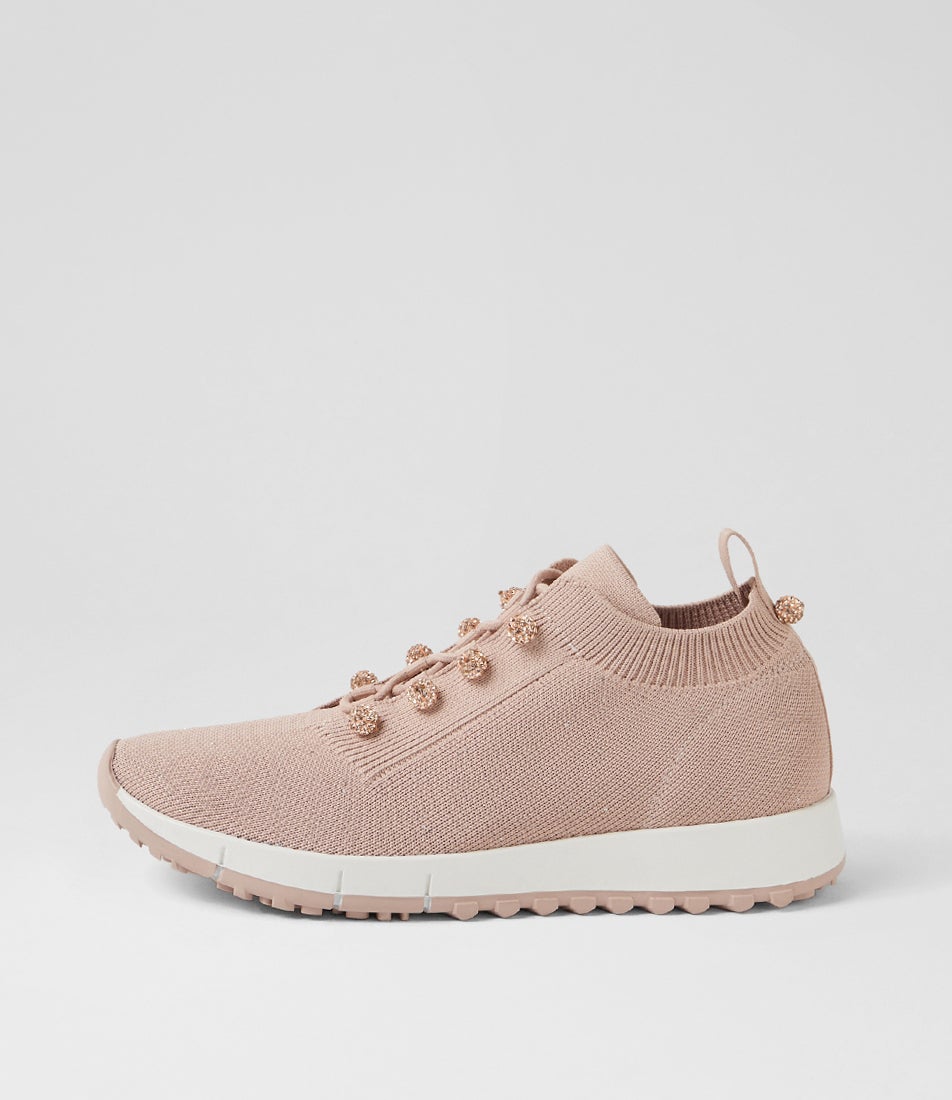Jeliza Nude Knit Sneakers