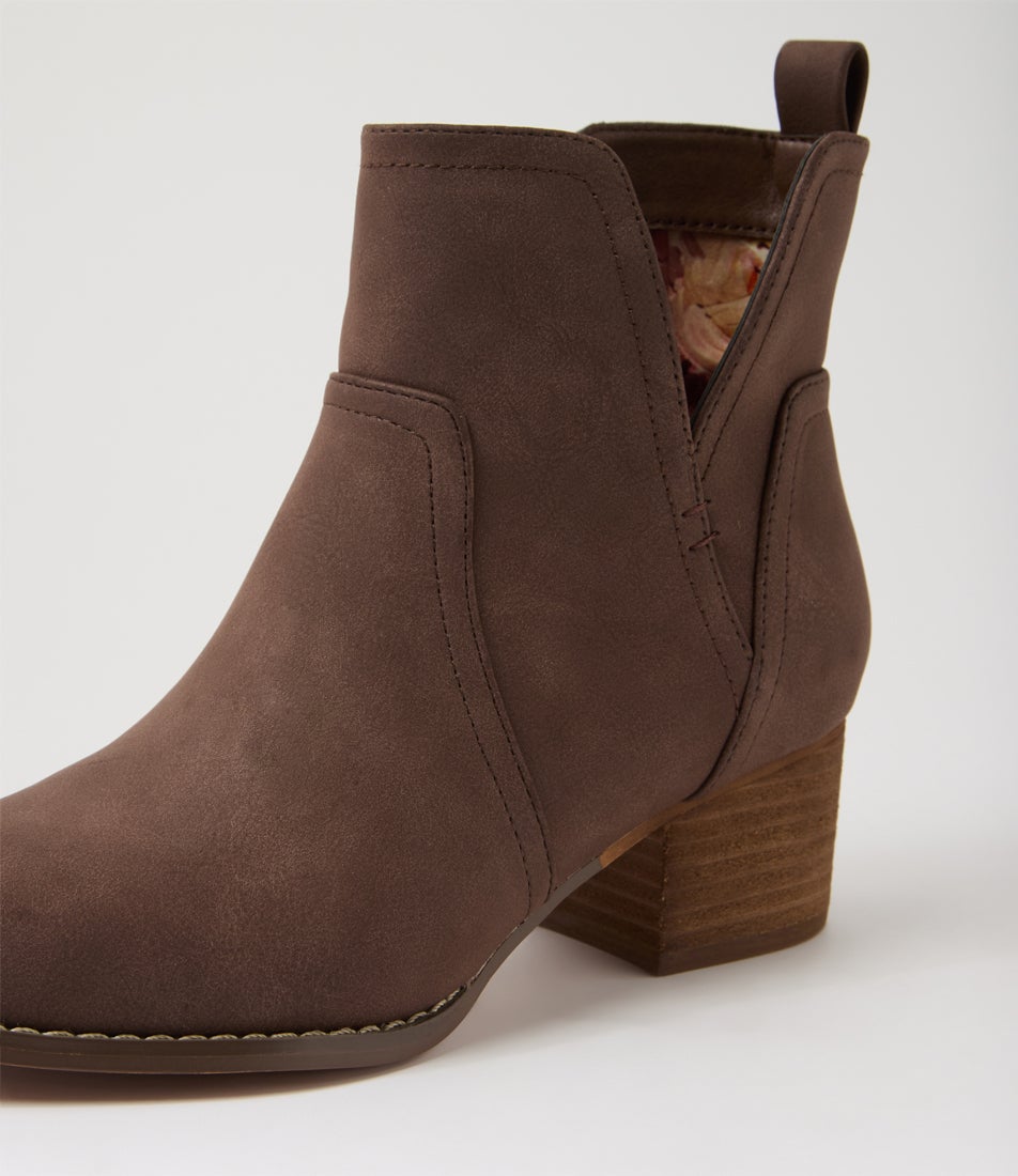 Leriko Choc Nubuck Pu Ankle Boots