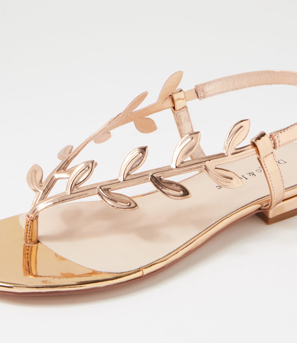 Kits Pale Rose Gold Shine Sandals