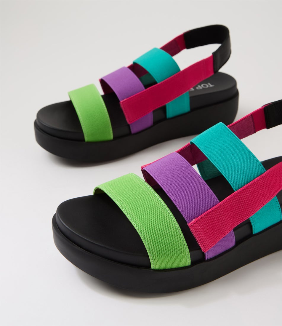 Darion Bright Multi Fabric Sandals