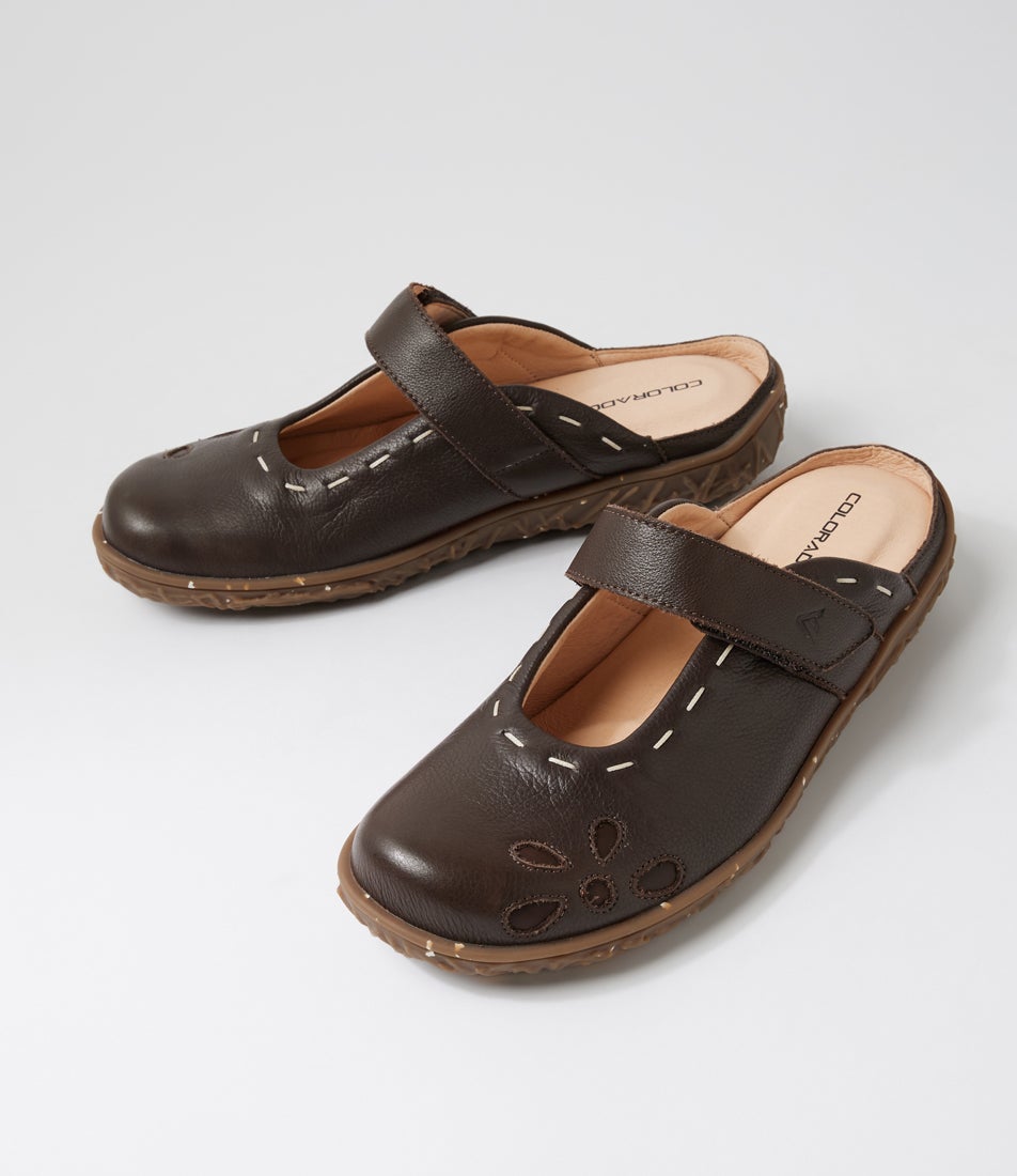Vesta Choc Leather Flat Shoes