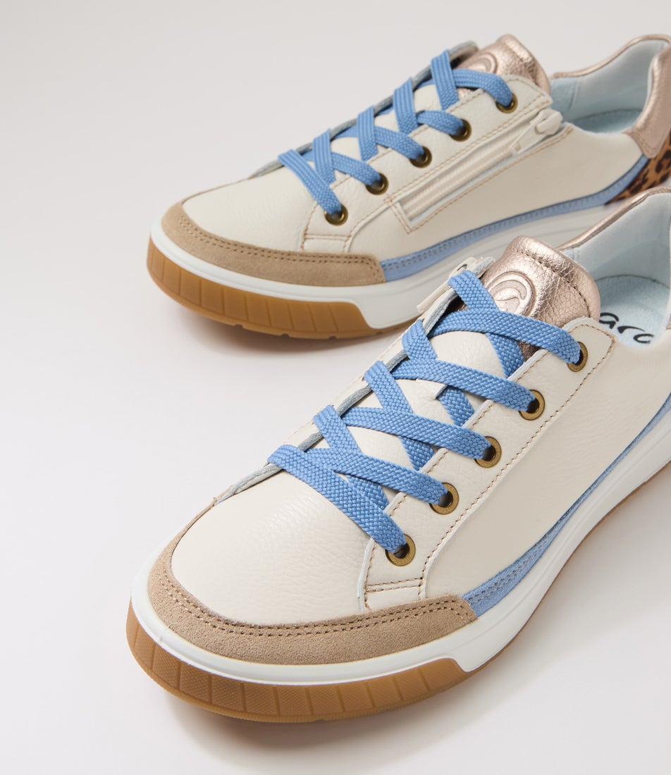Rom 04 Sand Multi Leather Sneakers