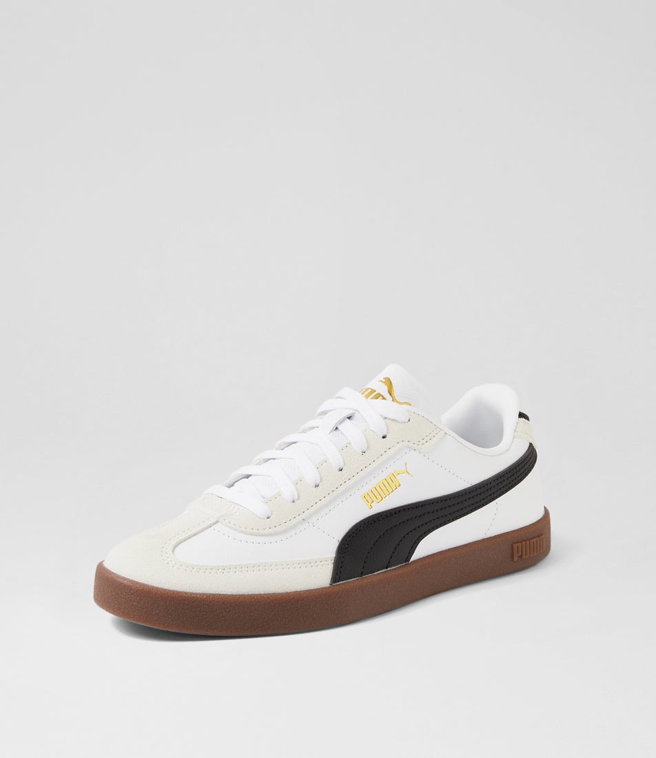 Club 2 Era M White Black Vapor Gray Leather Sneakers