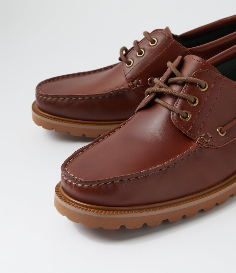 Yonder Tan Leather Boat Shoes