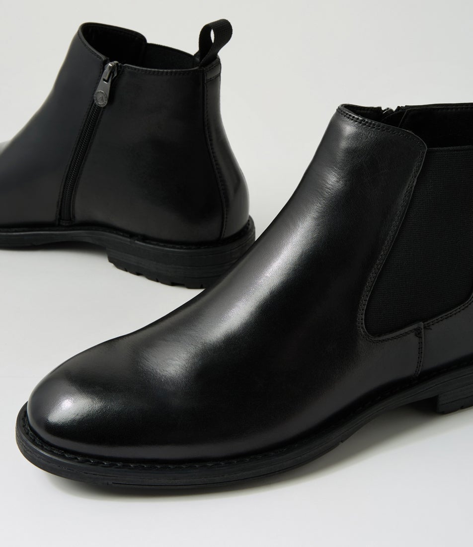 Braga Black Leather Chelsea Boots Braga Black Leather Chelsea Boots