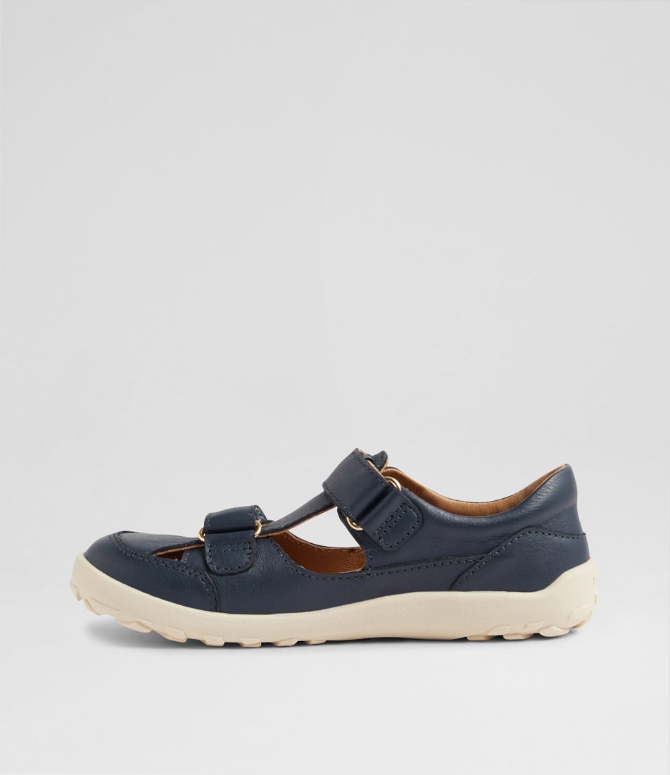Kp Troop Navy Leather Sandals