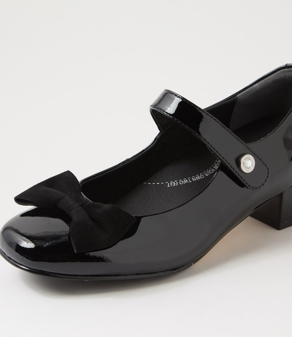 Kauras W Black Patent Suede Heels