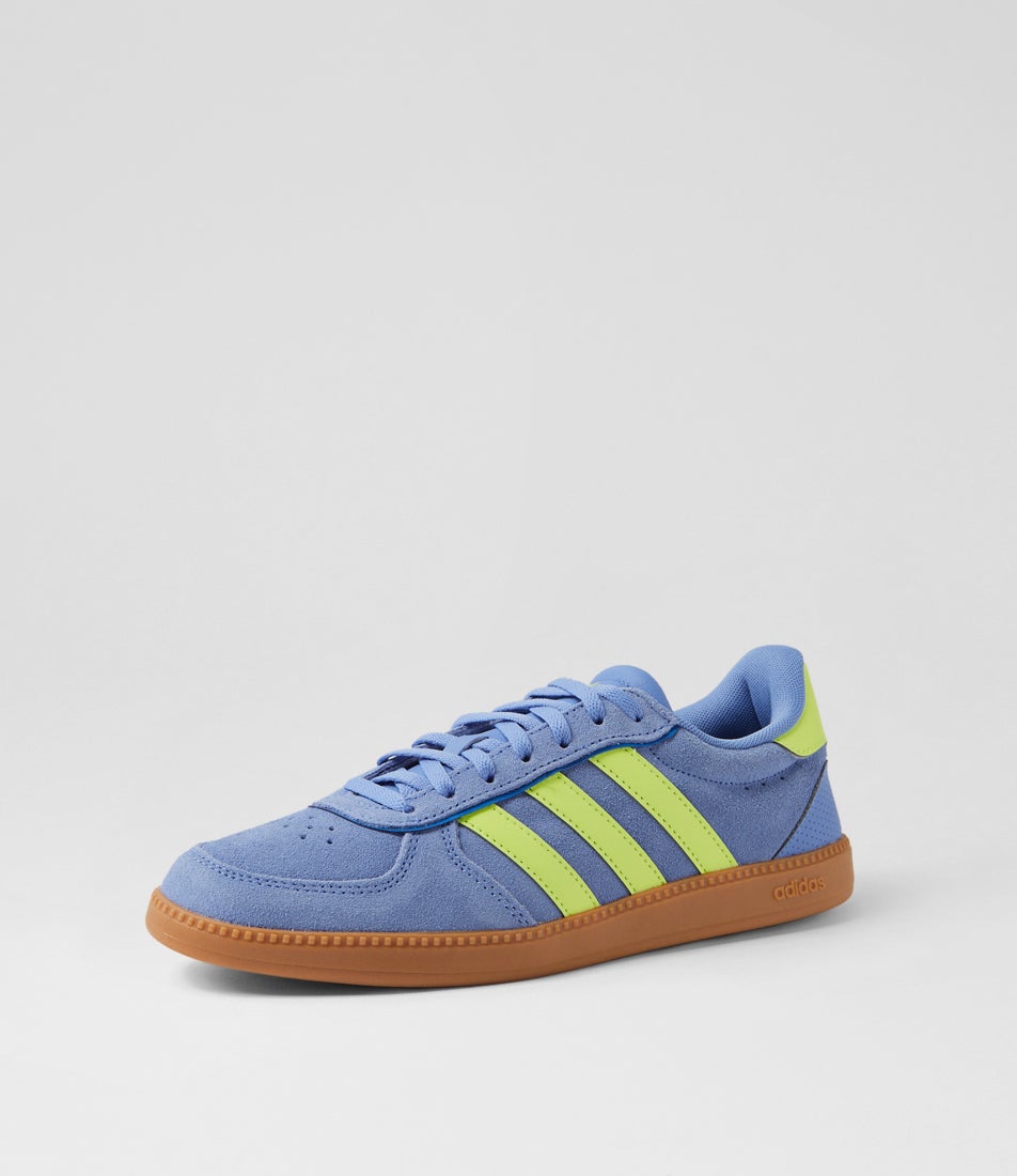 Breaknet Sleek W Blue Fusion Hi Res Yellow Gum Fabric Sneakers