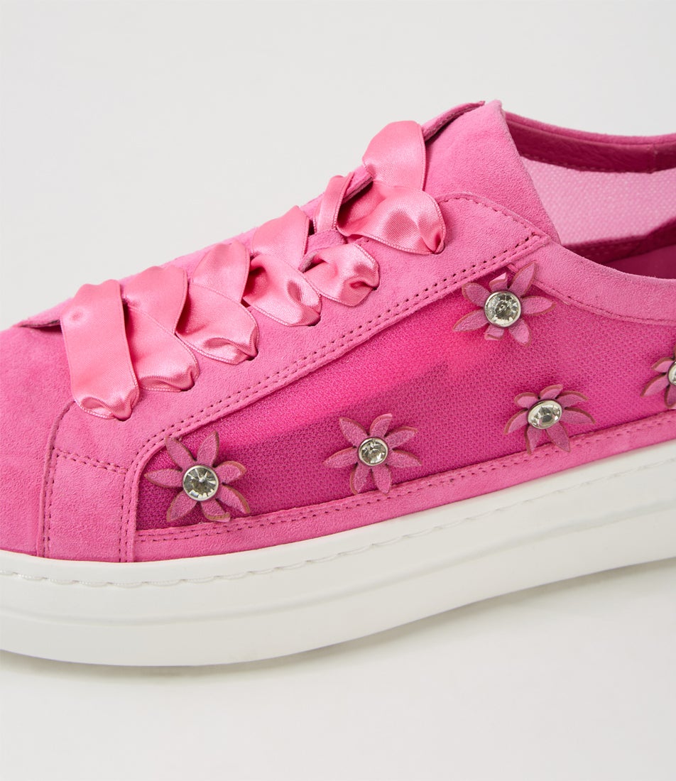 Wardia Pink Suede Multi Sneakers