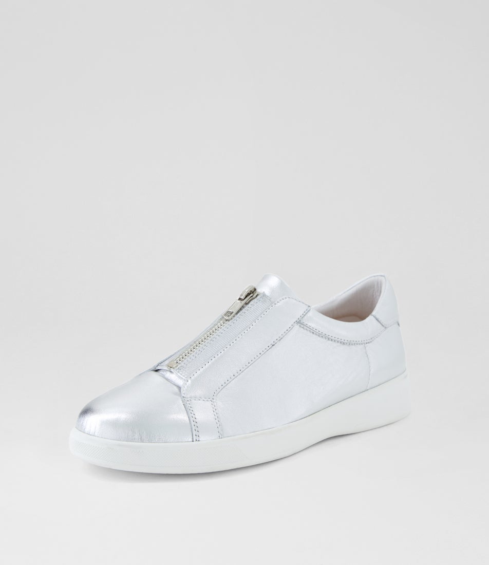 Alper Xf Silver Leather Sneakers