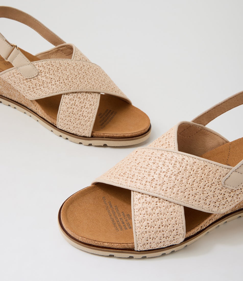 Klopps W Natural Fabric Sandals