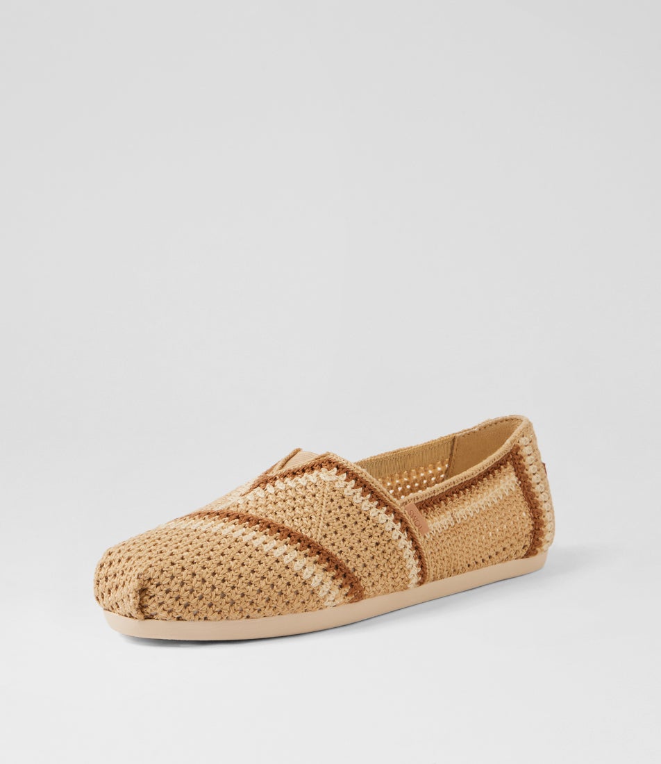 Alpargata Almond Multi Canvas Flat Shoes