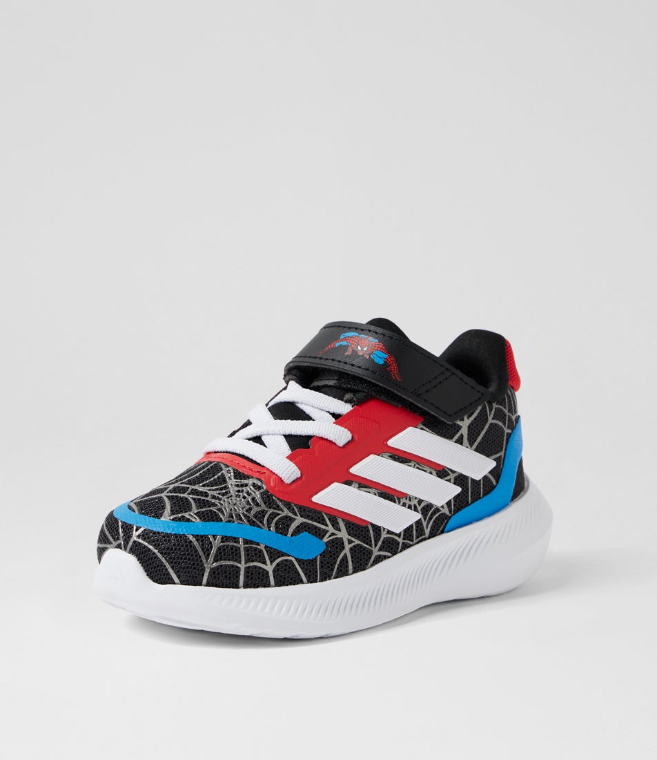 Runfalcon Spiderman Toddler Black White Ruby Mesh Sneakers