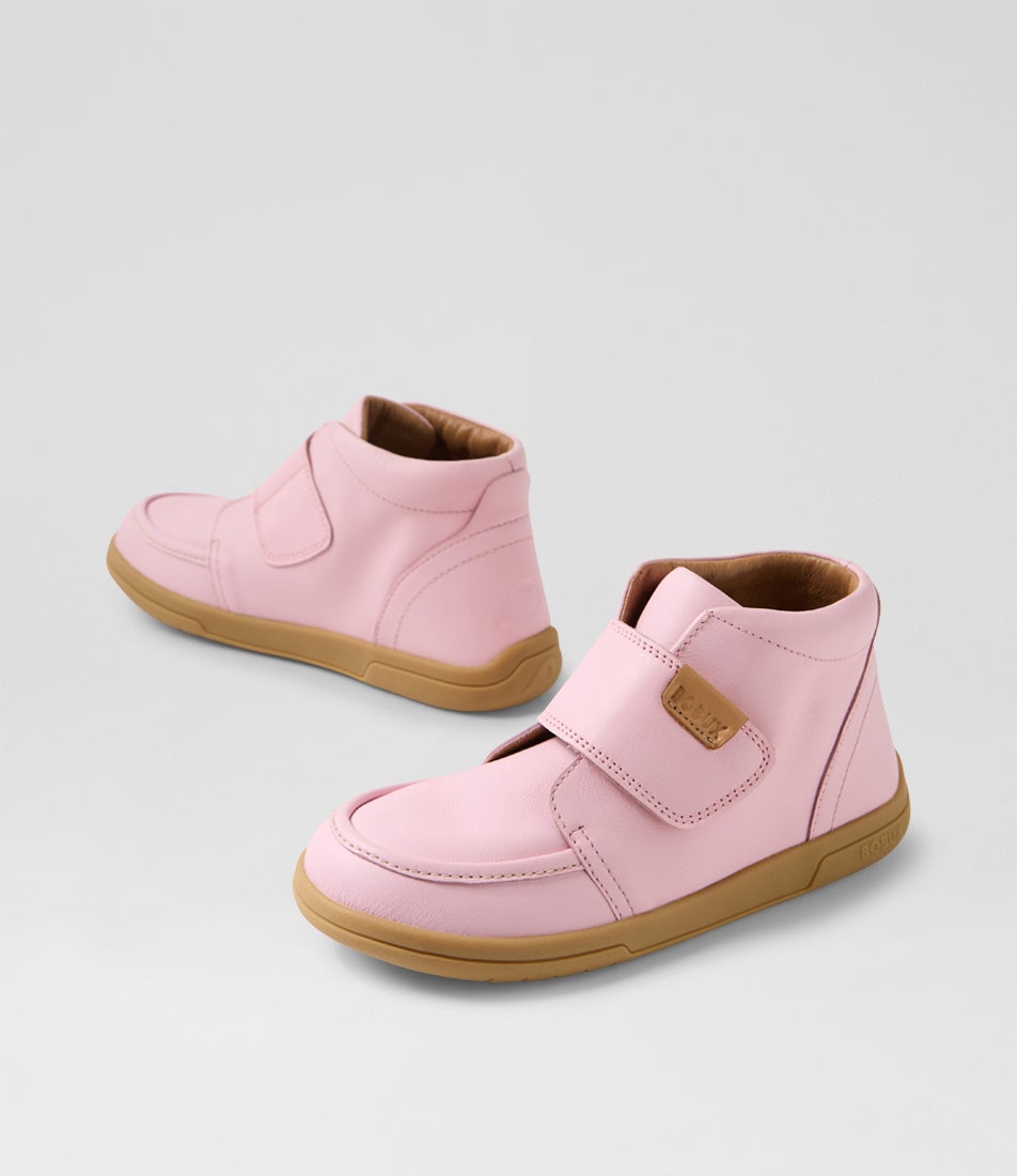 Kp Grover Junior Parfait Pink Leather Ankle Boots