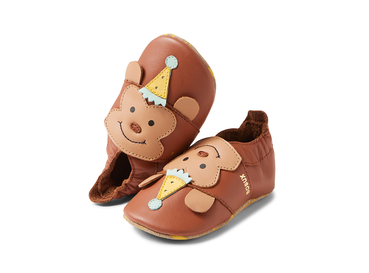 Ss Cheeky Monkey Mocha Sandstorm Leather Flat Shoes