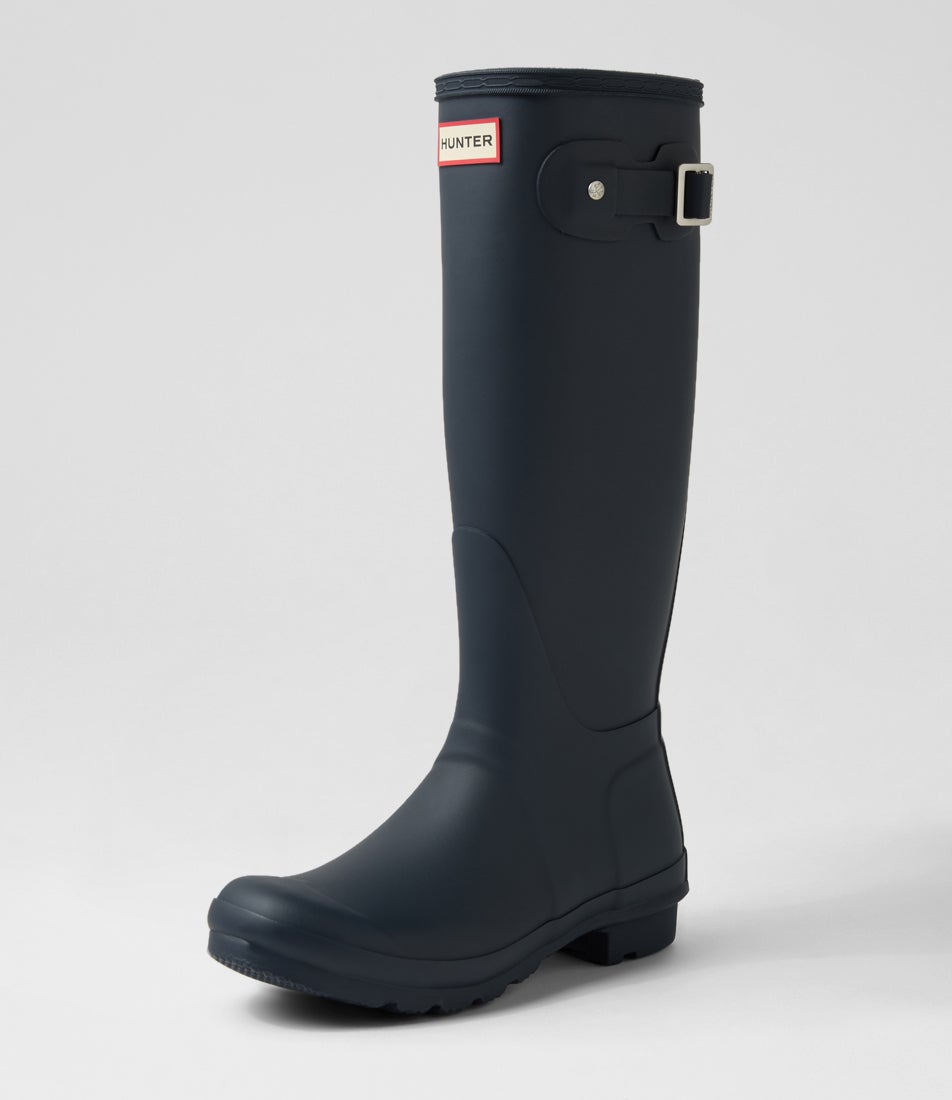 Original Tall Navy Rubber Knee High Boots Original Tall Navy Rubber Knee High Boots