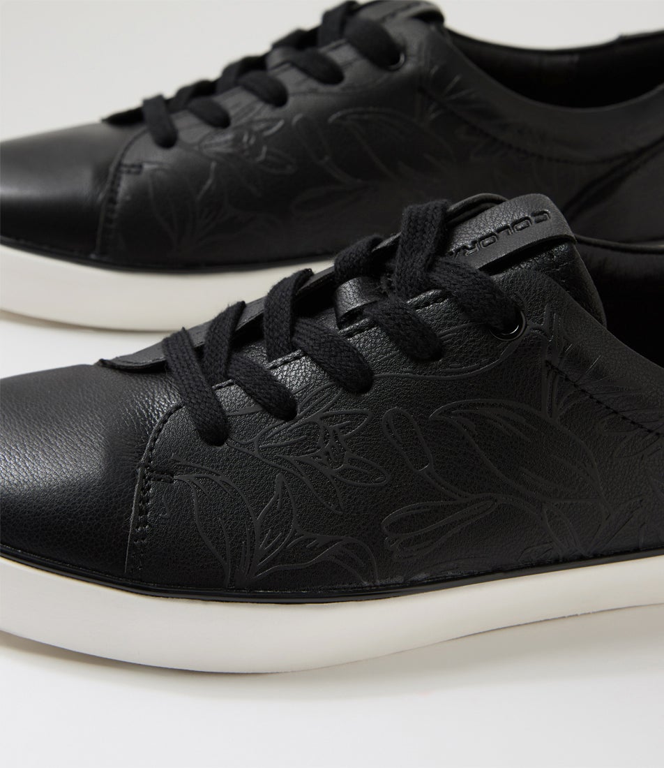 Evita Black Leather Sneakers Evita Black Leather Sneakers