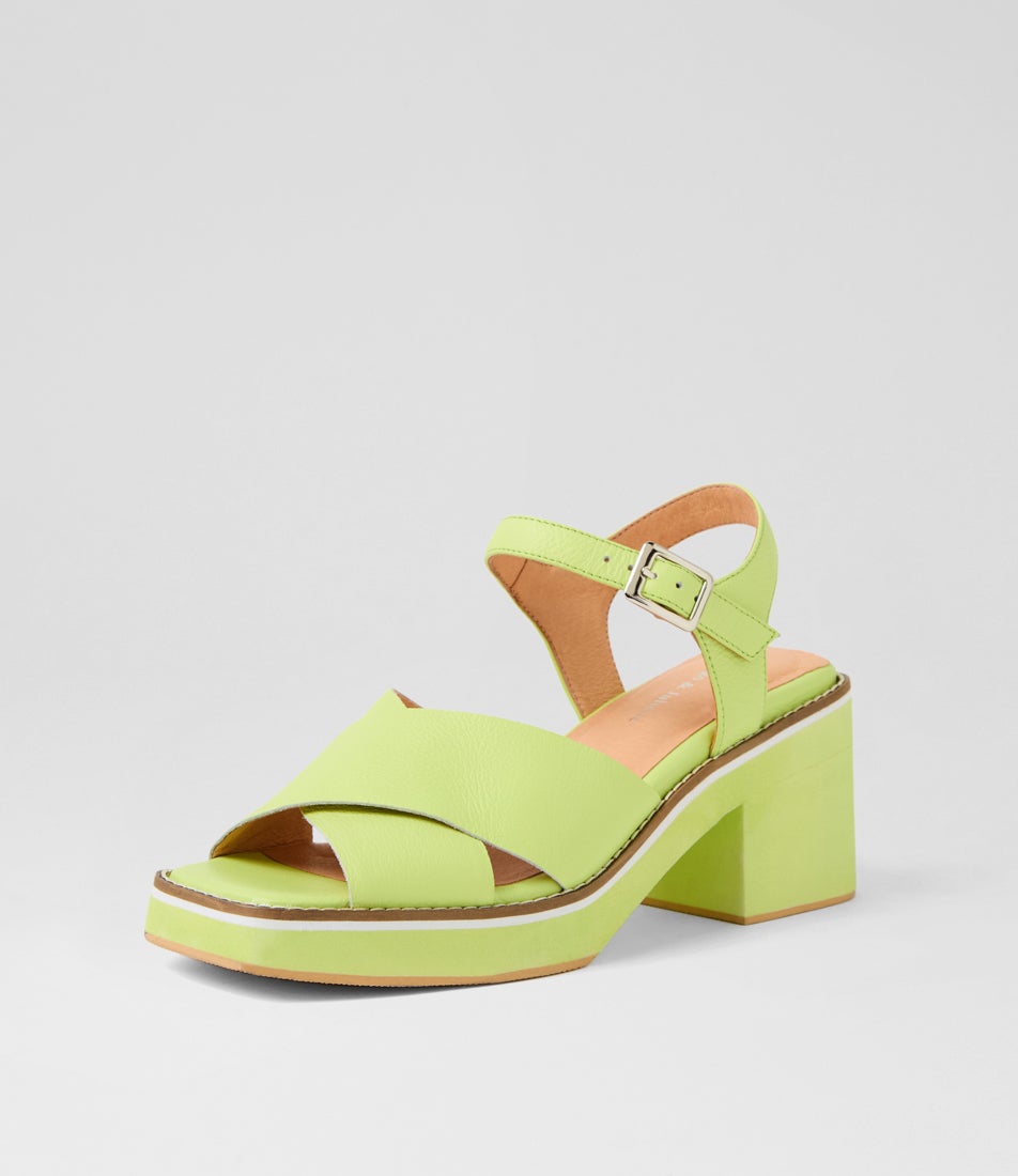 Jemi Light Citrus Leather Sandals