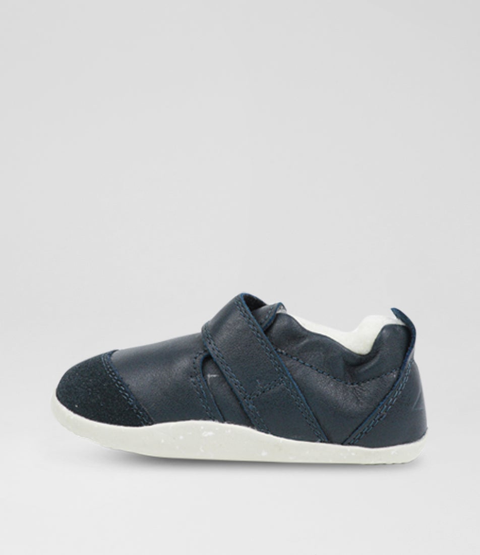 Xp Marvel Arctic Infant Navy Leather Flat Shoes