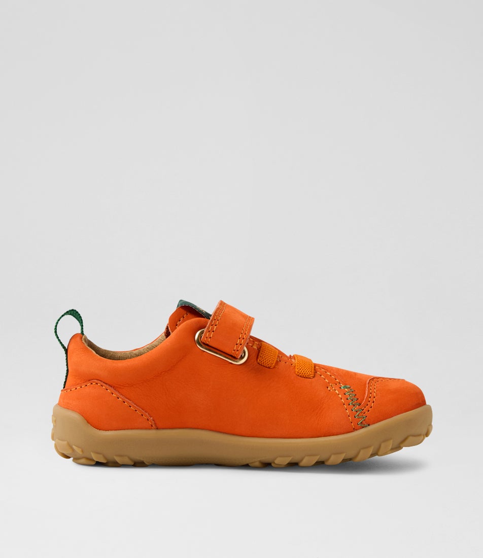 Su Prime Infant Tangerine Leather Sneakers