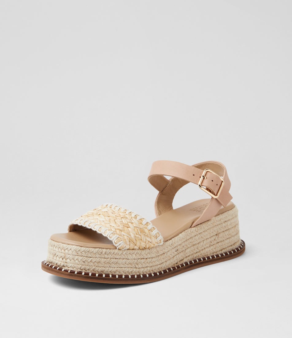 Velice Nude Leather Sandals