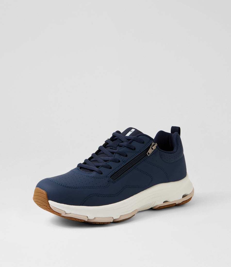 Willin Navy Fabric Sneakers
