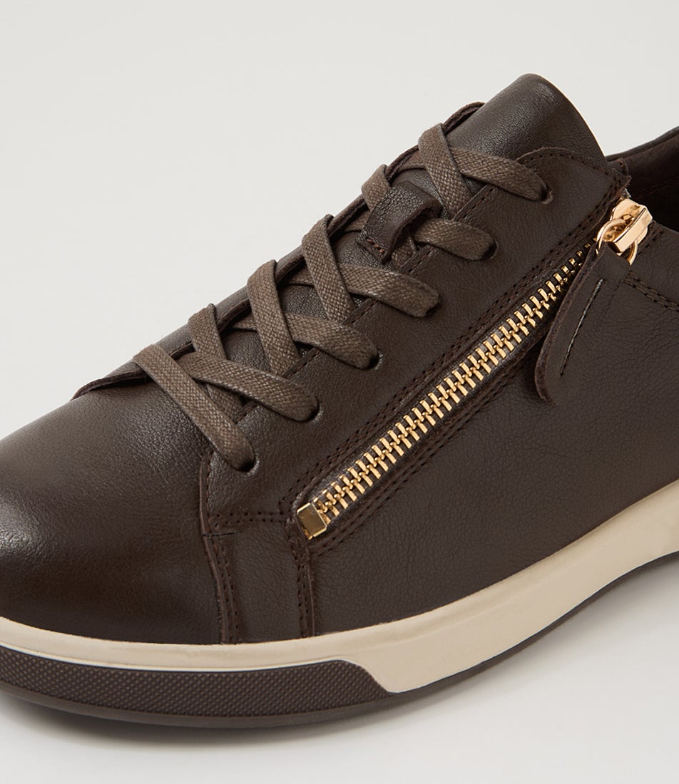Aito Xf Choc Leather Sneakers