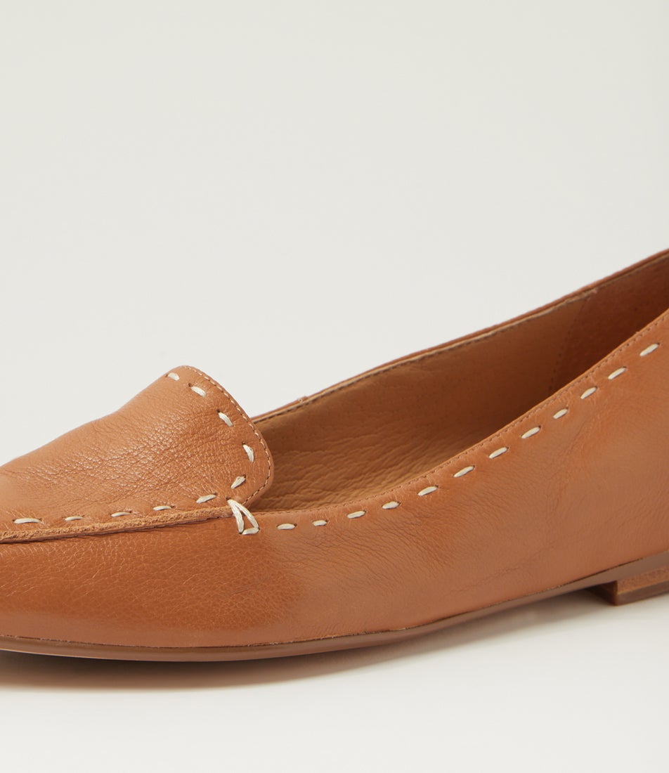 Yivi Dark Tan Leather Loafers Yivi Dark Tan Leather Loafers
