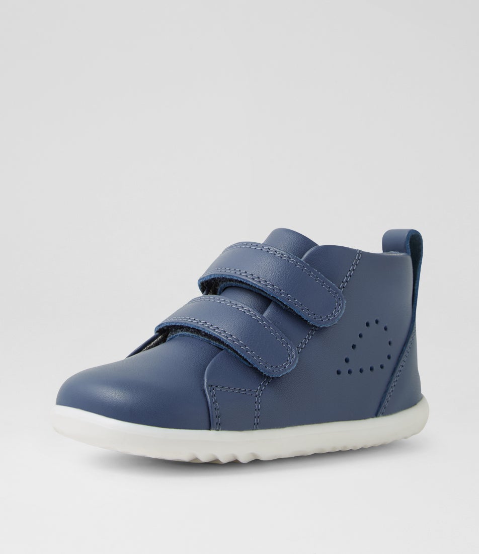 Su Grass Court High Infant Vintage Indigo Leather Ankle Boots