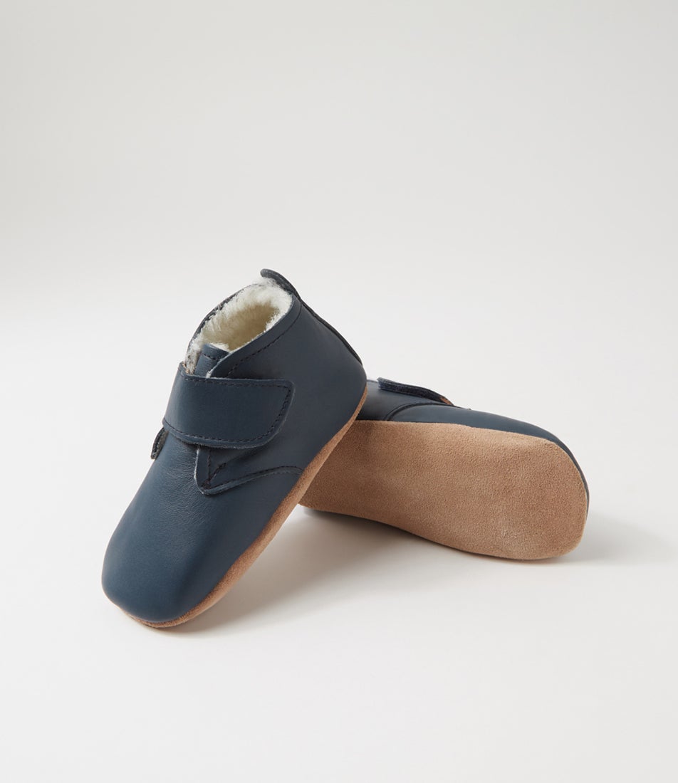 Ss Desert Arctic Infant Navy Leather Ankle Boots