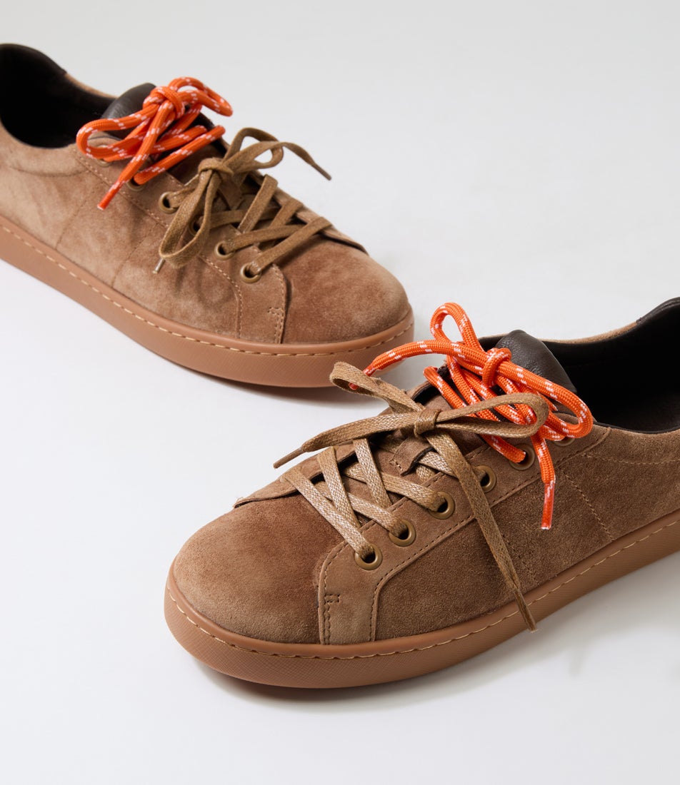 Noble Light Choc Suede Sneakers