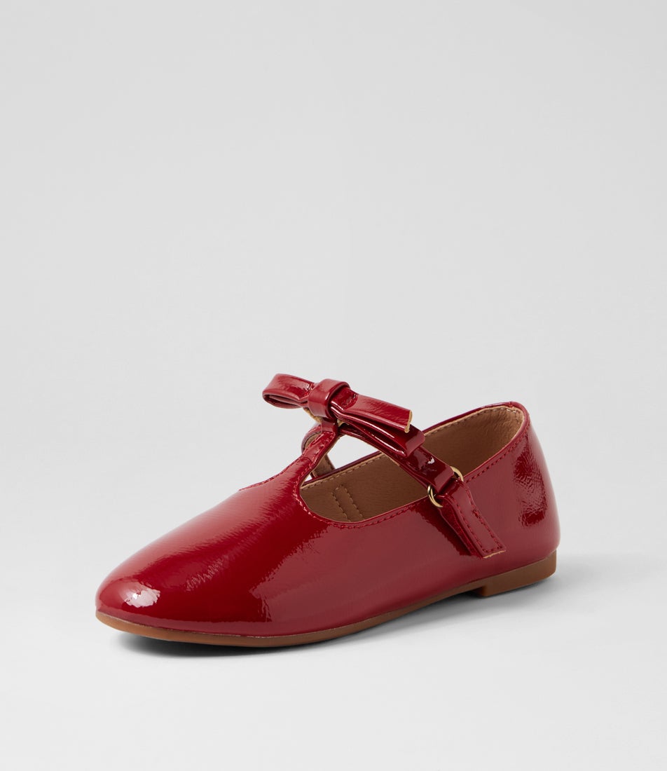 Aria Ballet Toddler Red Patent Leather Flat Shoes