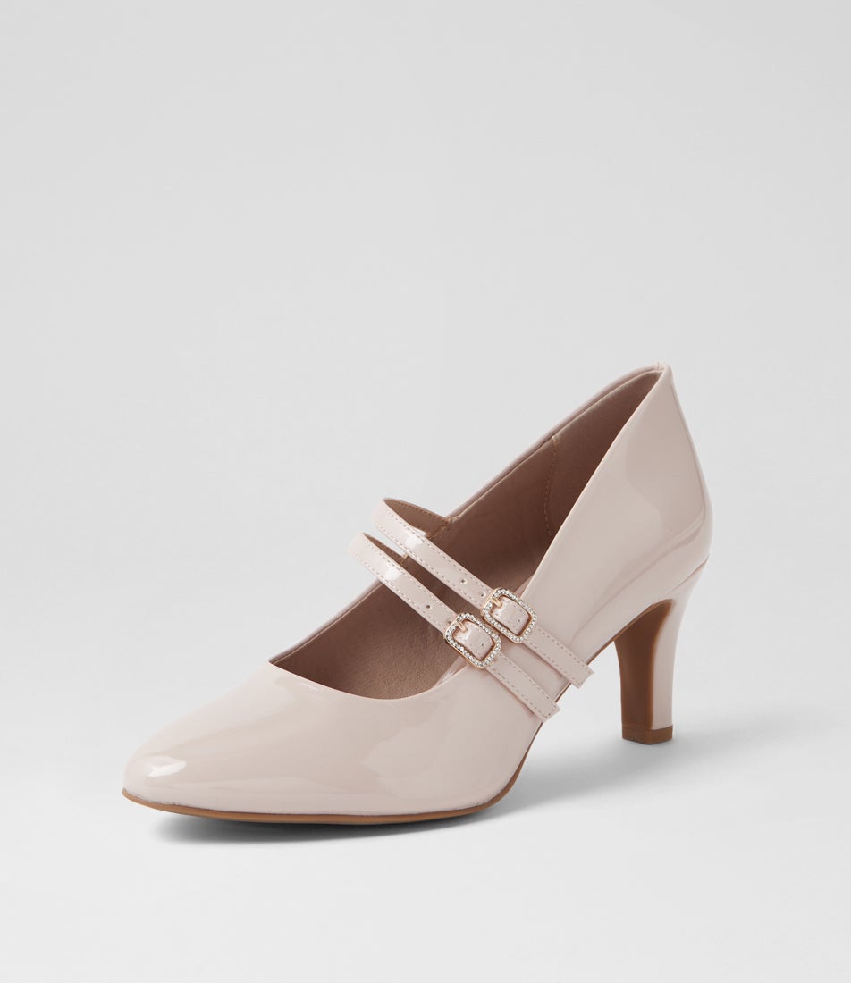 Isola W Nude Patent Pu Heels