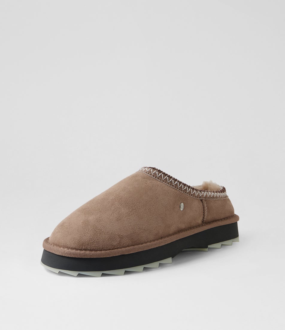 Sharky Scuff Mushroom Suede Slippers