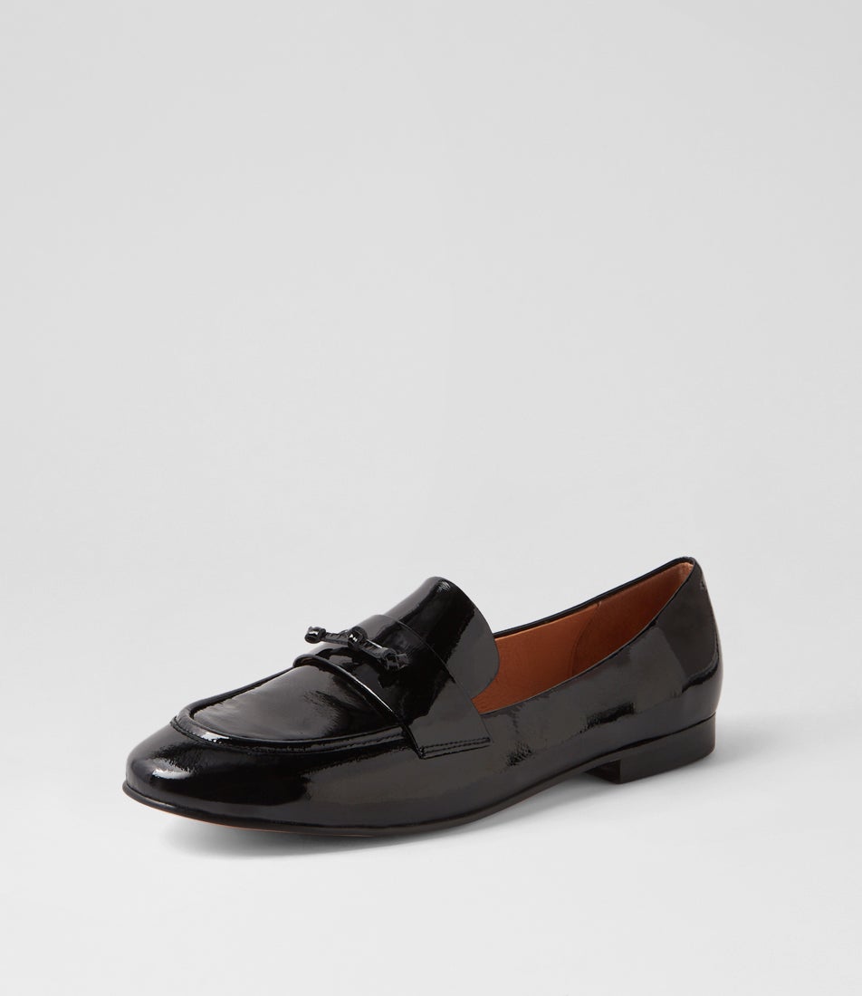 Ulacka Black Patent Leather Loafers