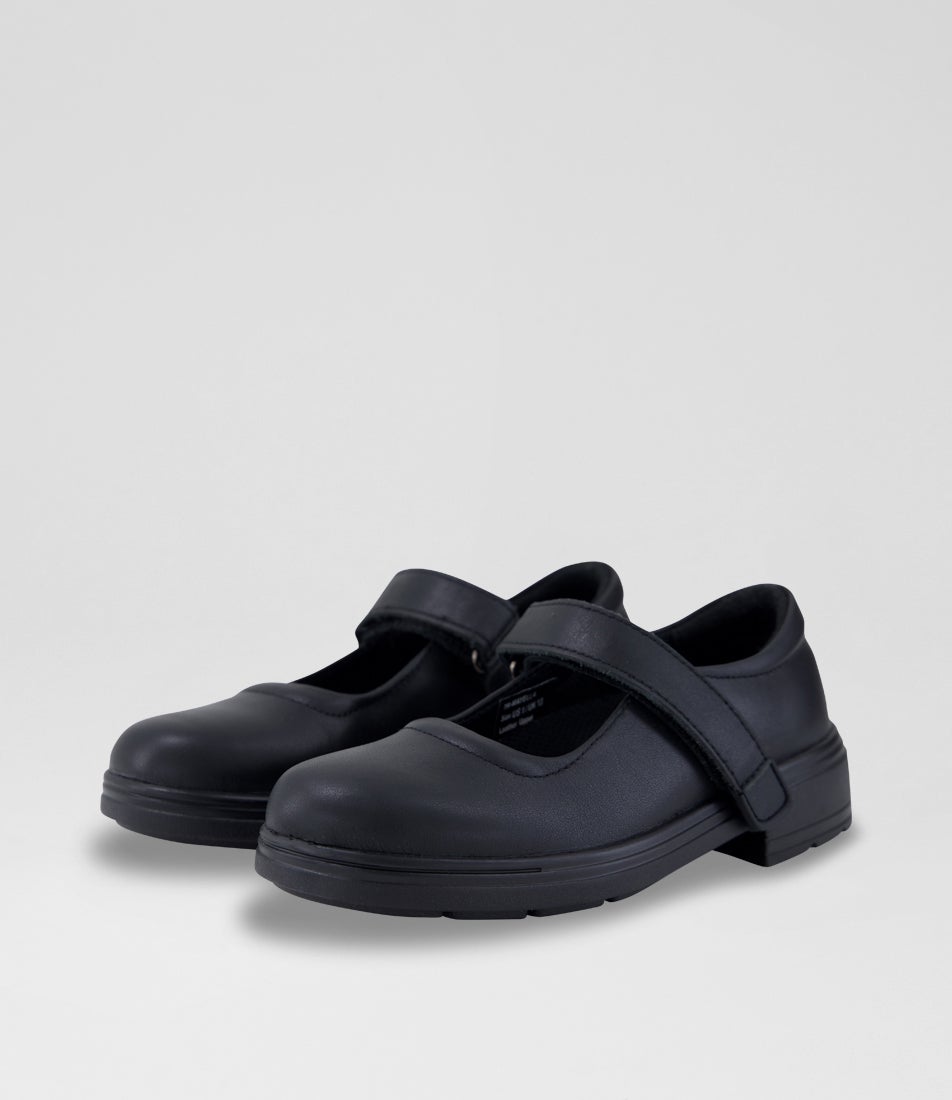 Mayella Junior Black Suede Pu Flat Shoes