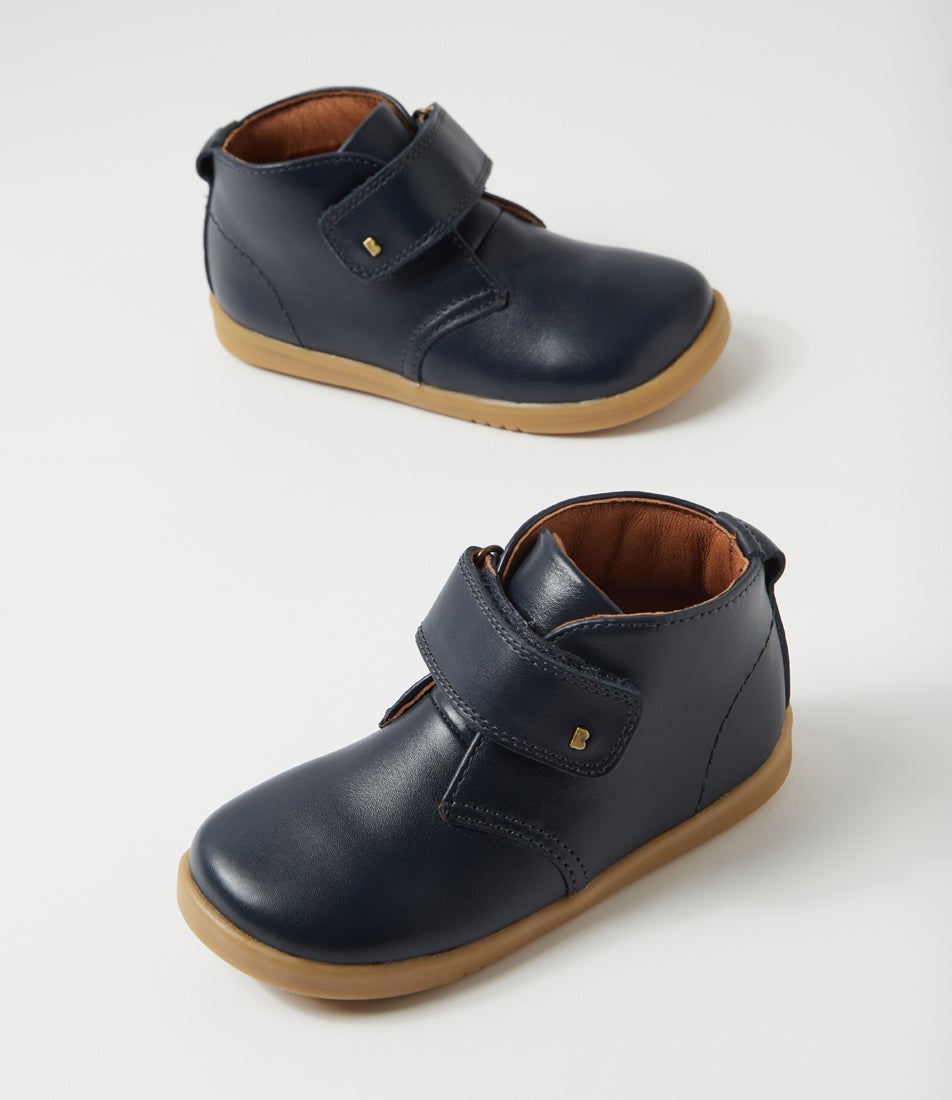 Iw Desert Toddler Navy Leather Ankle Boots
