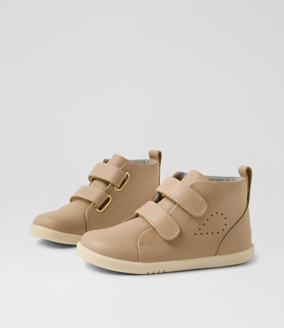 Iw Grass Court High Toddler Warm Taupe Leather Ankle Boots