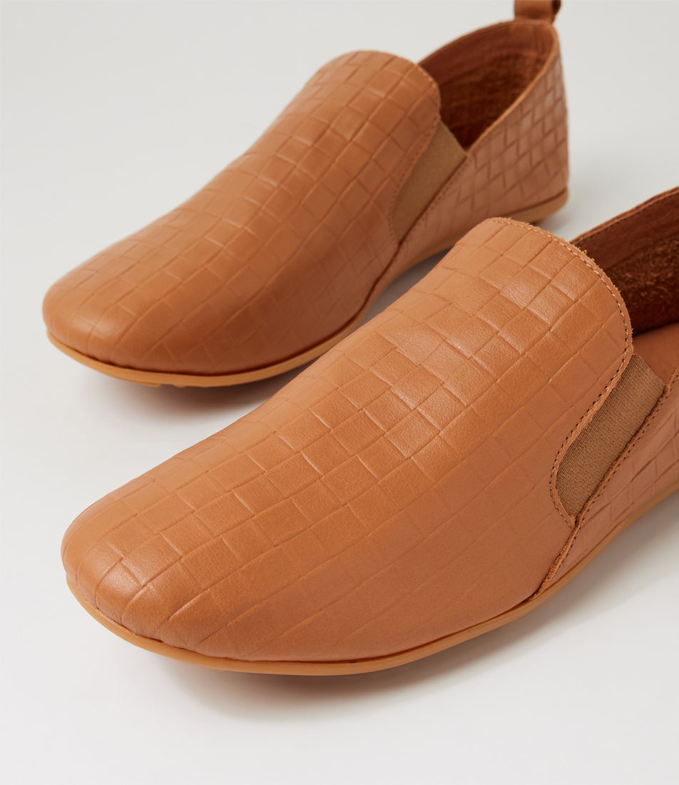 Bescaras Tan Leather Loafers