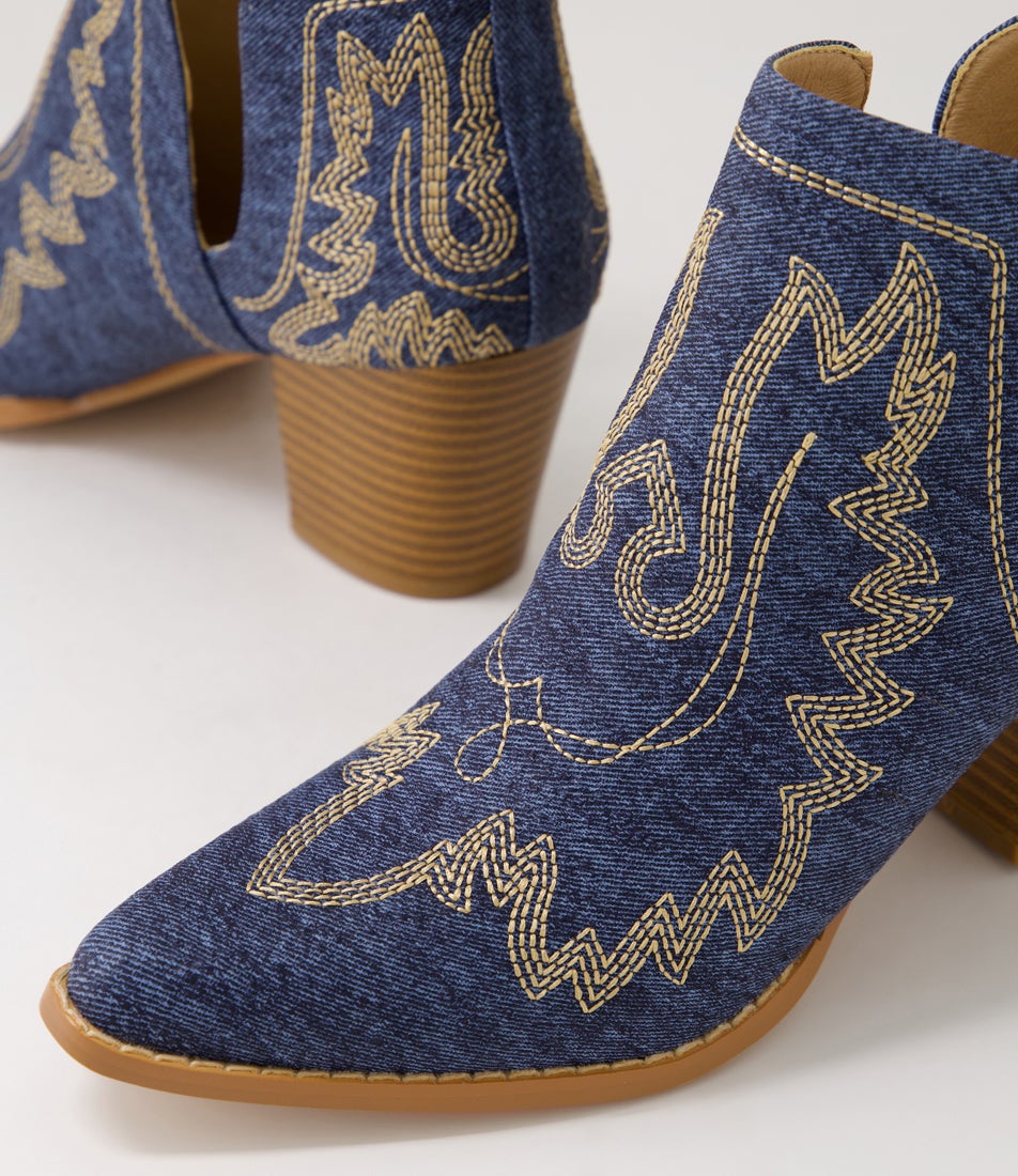 Craayzie Denim Ankle Boots