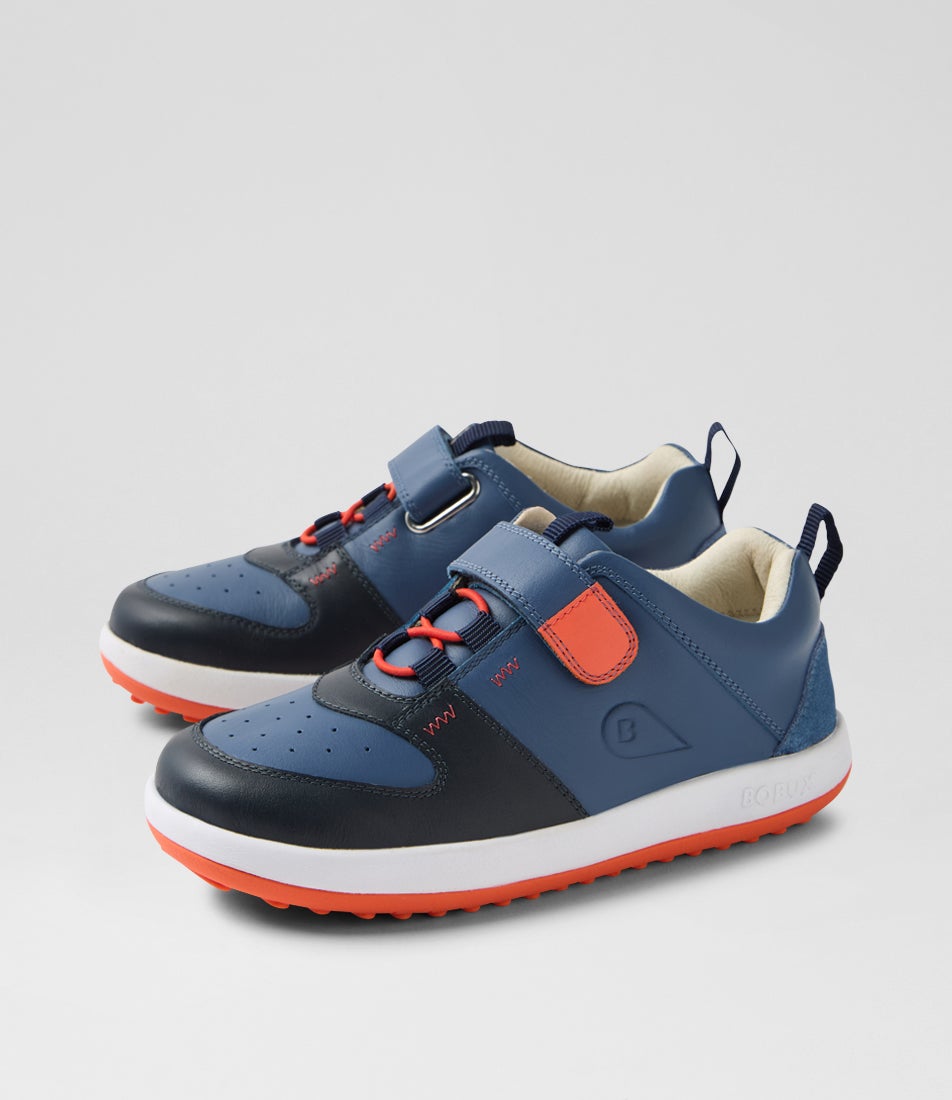 Kp Backspin Junior Blue Indigo Navy Leather Sneakers