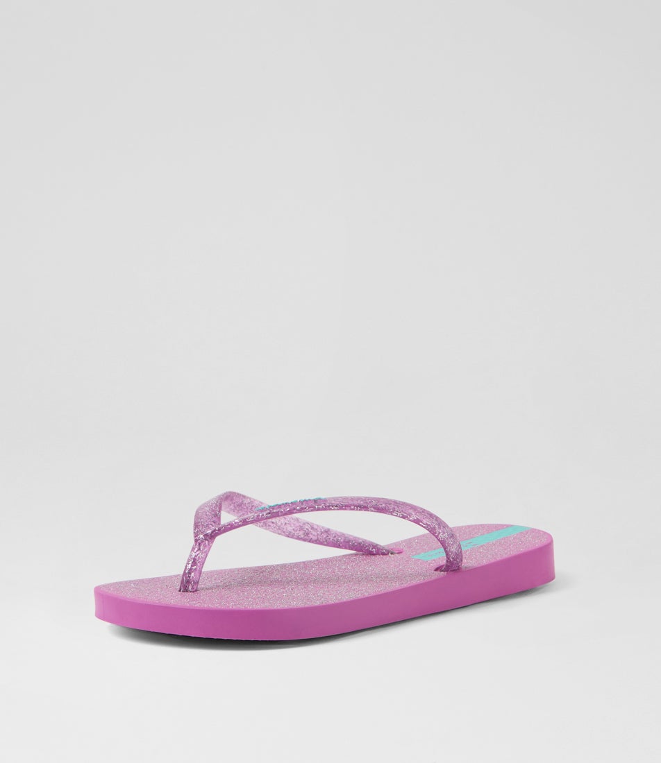 Glitter Toddler Lilac Rubber Thongs