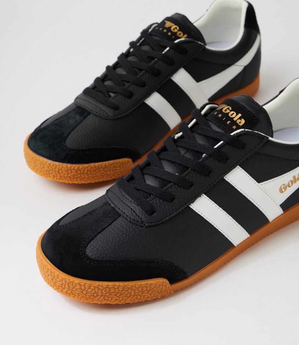 Harrier Leather M Black White Leather Sneakers